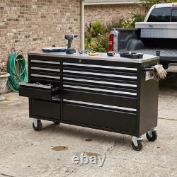 55 Heavy Duty Work Bench 10 Drawers Tool Box Chest Roller Cabinet Workbench UK