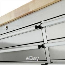 55 Stainless Steel 10 Drawer Work Bench Tool Box Chest Cabinet