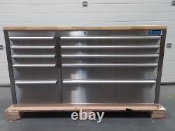 55 Stainless Steel 10 Drawer Work Bench Tool Box Chest Cabinet 24-11-2021 4