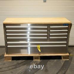 55 Stainless Steel 10 Drawer Work Bench Tool Box Chest Cabinet 2811-2816