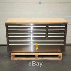 55 Stainless Steel 10 Drawer Work Bench Tool Box Chest Cabinet 5430-5436
