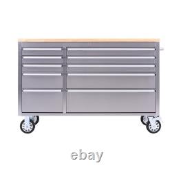 55 Stainless Steel Workbench Tool Chest (10 Drawer)