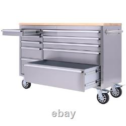 55 Stainless Steel Workbench Tool Chest (10 Drawer)