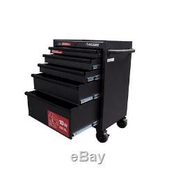5-Drawer Rolling Cabinet Tool Chest 27 Inch by Husky Textured Black
