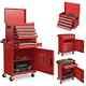 5 Drawer Rolling Tool Chest High Capacity Storage Station Cabinet Lockable Wheel