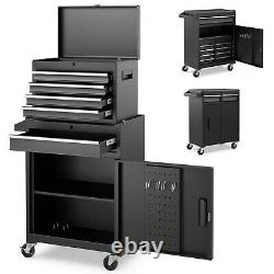 5-Drawer Rolling Tool Chest Organizer High Capacity Tool Storage Cabinet Box