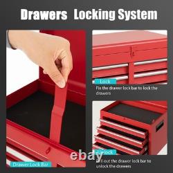 5-Drawer Rolling Tool Chest Tool Storage Cabinet with Lockable Wheels