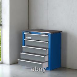 5 Drawer Tool Chest Cabinet Lockable Steel with Keyed Locking System Tool Chest