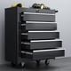 5 Drawer Tool Chest Trolley Cabinet 249 Piece Steel Workshop Storage Tool Box