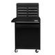 5-drawer Tool Chest With Wheels & Lock Tool Box With Large Storage Cabinet Black