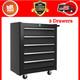 5 Drawers Tool Box Chest Roller Cabinet Lockable Tool Storage Roll Cab Trolley