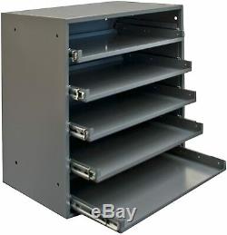 5 Sliding Drawers Tool Box Storage Organizer Steel Tabletop Rack Garage Cabinet