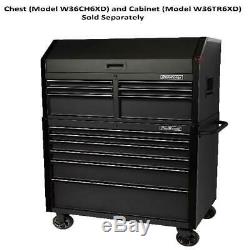 6-Drawer Rolling Tool Chest Cabinet Mobile Workbench 36-In Wide x 24.5-In Deep