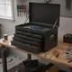 6 Drawer Tool Storage Cabinet Metal Locking Chest Black Steel Garage Workshop