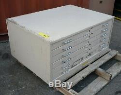 6 drawer Funky retro Plan file tool cabinet Adelaide painting 900x1200x550mm WHT