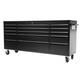 72 Black Powder Coated 15 Drawer Work Bench Tool Box Chest Cabinet