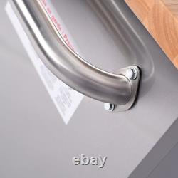 72 Inch 15 Drawer Stainless Steel Wheeled Tool Cabinet