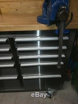 72 Stainless Steel 15 Drawer Work Bench