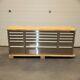 72 Stainless Steel 15 Drawer Work Bench Tool Box Chest Cabinet 9183-9187