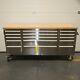 72 Stainless Steel 15 Drawer Work Bench Tool Box Chest Cabinet 9807-9816