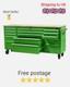 72 Steel Painted Tool Chest Garage Cabinet Work Bench 15 Drawer Lockable
