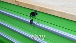 72 Steel Painted Tool Chest Garage Cabinet Work Bench 15 Drawer Lockable