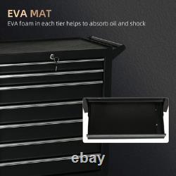 7Drawers Roller Tool Storage Chest Box Lockable Cabinet Wheels Garage Workshop