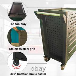 7-Drawer Rolling Tool Chest, 34.2W X 18.1D X 37.4H Inches, Tool Storage Cabinet wi