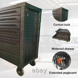 7-Drawer Rolling Tool Chest, 34.2W X 18.1D X 37.4H Inches, Tool Storage Cabinet wi