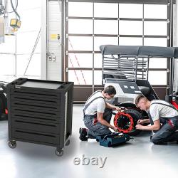 7-Drawer Rolling Tool Chest, 34.2W X 18.1D X 37.4H Inches, Tool Storage Cabinet wi