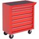 7 Drawer Rolling Tool Chest On Wheels Lockable Tool Cabinet With Side Handle