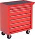 7-drawer Rolling Tool Chest On Wheels, Lockable Tool Cabinet With Side Handle, M