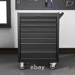 7 Drawer Tool Box Chest Roller Cabinet Tool Cart Trolley with Ball Bearing Slide