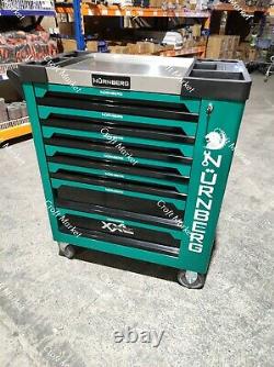 7 Drawer Tool Chest with TOOLS Trolley Cabinet Workshop Storage Carrier Tool Box