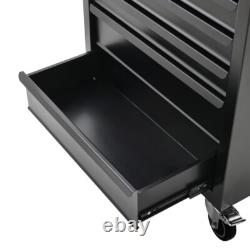 7 Drawers Roller Tool Cabinet Storage Chest Box Lockable Roll Cab Trolley Grey