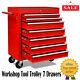 7 Drawers Workshop Tool Trolley Cart Steel Chest Box Storage Cabinet Mechanics