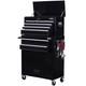 8 Drawer 25portable Toolbox Top Chest Cabinet Garage Storage Roll Cab Black New