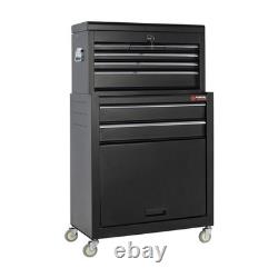 8 Drawer Heavy-Duty Steel Tool Chest & Roller Cabinet with Castors Garage Wo