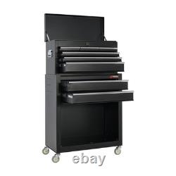 8 Drawer Heavy-Duty Steel Tool Chest & Roller Cabinet with Castors Garage Wo