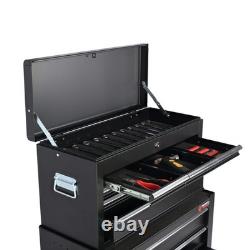 8 Drawer Heavy-Duty Steel Tool Chest & Roller Cabinet with Castors Garage Wo