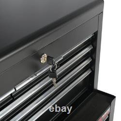 8 Drawer Heavy-Duty Steel Tool Chest & Roller Cabinet with Castors Garage Wo