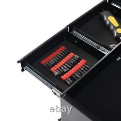 8 Drawer Heavy-Duty Steel Tool Chest & Roller Cabinet with Castors Garage Wo