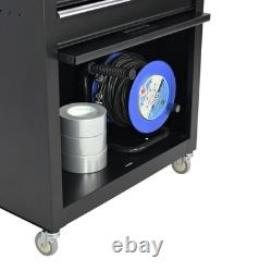 8 Drawer Heavy-Duty Steel Tool Chest & Roller Cabinet with Castors Garage Wo