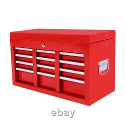 8 Drawer Large Tool Chest Cabinet Garage Roller Top Chest Box Garage Trolley UK