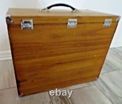8 Drawer Machinist Oak Wooden Tool Chest Wood Cabinet Box