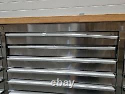 96 Stainless Steel 24 Drawer Work Bench Tool Chest Cabinet 24-11-21 12