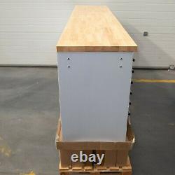96 Stainless Steel 24 Drawer Work Bench Tool Chest Cabinet 6895-6899