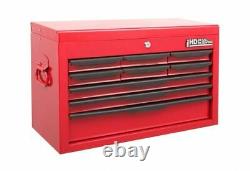 9 Drawer Heavy Duty Tool Chest Red Storage Top Box Cabinet Hilka Garage Lockable