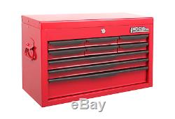 9 Drawer Tool Chest Heavy Duty Red Storage Ball Bearing Top Box Cabinet Hilka