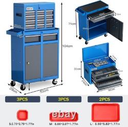 AIRAJ Tool Cabinet with 7 Drawers with 8 Parts Storage Boxes